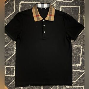 Black Polo Plaid Collar shirt